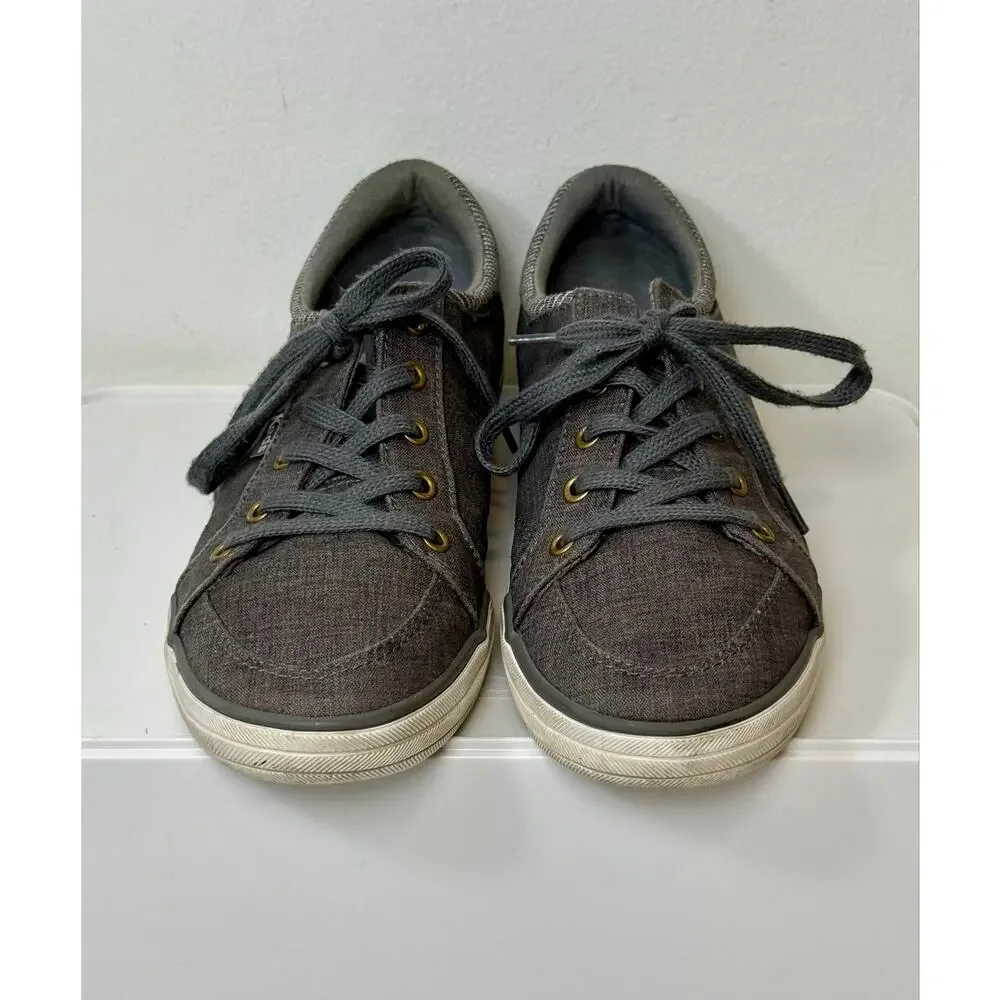 Keds Womens Center II Canvas Sneaker Charcoal Gray Size 7